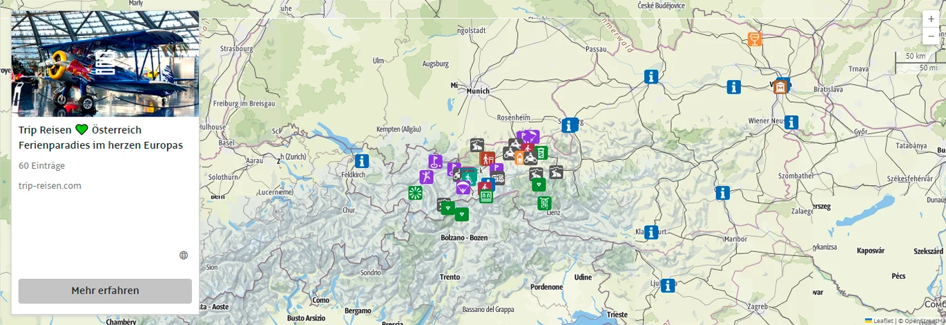 Vorarlberg - alle Infos auf Trip Vorarlberg  - alles auf einer Karte